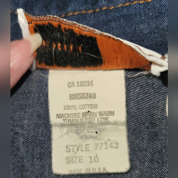 California Talls button front denim  Sz 10 🇺🇸 - Picture 13 of 15